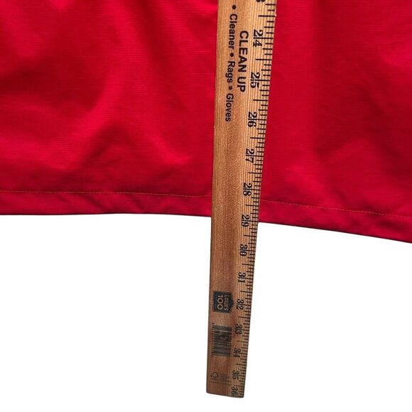 Aigle Men's Size L Red Windbreaker Jacket Full Zip Lined Hike Fish Sail *No Hood - Picture 15 of 16